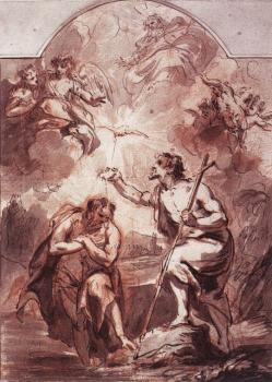 雅各佈 德 威特 Baptism of Christ in the Jordan 雅各佈 德 威特 Baptism of Christ in the Jordan